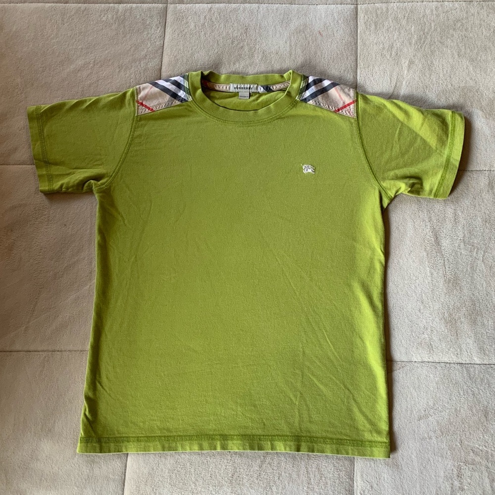 GUC Burberry children boys shirt 💚